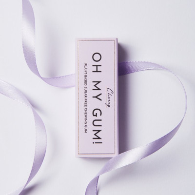 Натуральна жувальна гумка OH MY GUM смак вишня, 10 подушечок