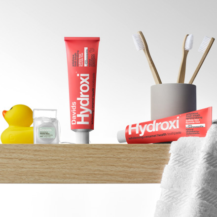 Преміальна зубна паста Davids Kids Hydroxi™ кавун-полуниця, 113 грам